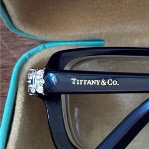 Tiffany & Co. Navy Glasses with Swarovski Crystal Accents